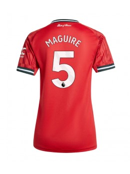 Manchester United Harry Maguire #5 Replika Hemmakläder Dam 2025-26 Kortärmad